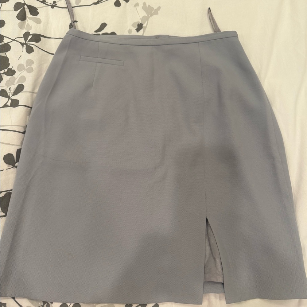 Dalia Light Gray Pencil Skirt